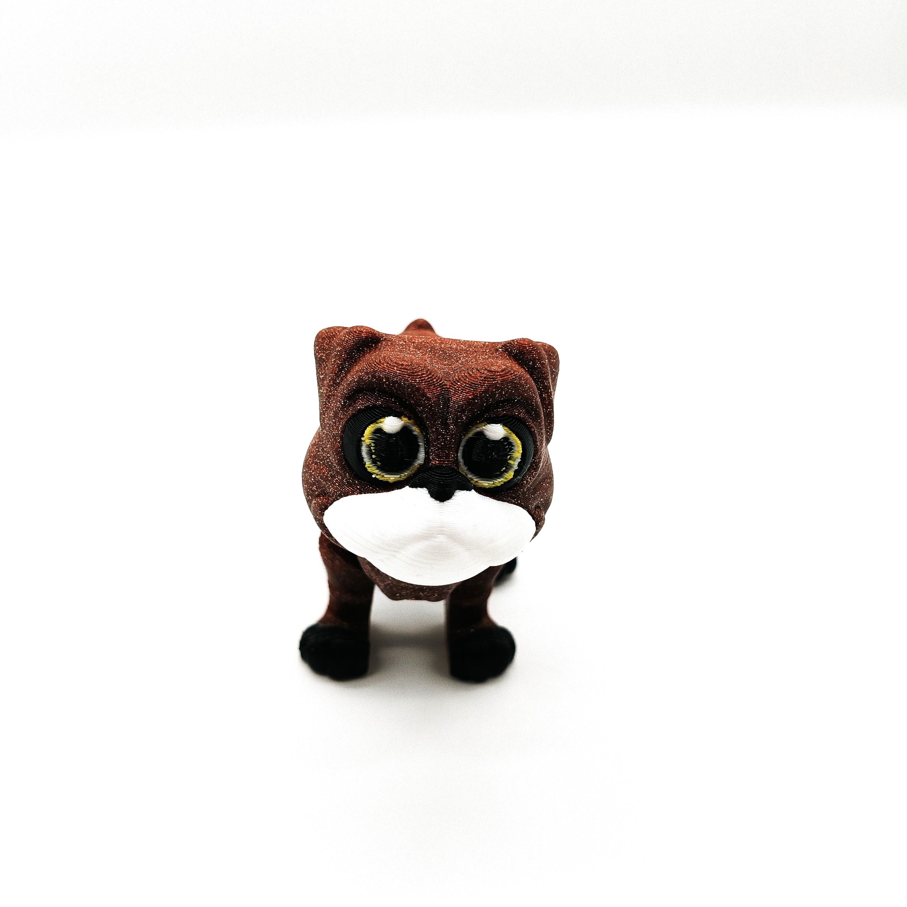 Articulated Boxer Dog – Cute Flexible Puppy Toy, Fidget Desk Pet, Poseable Dog Figurine, Unique Gift for Dog Lovers, Collectible Animal Toy